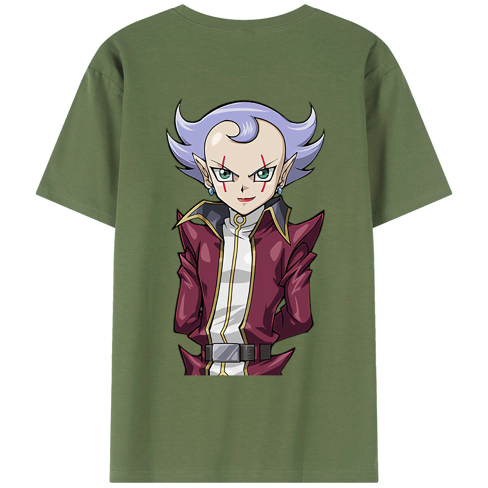 （画像用） 遊☆戯☆王 Yu-Gi-Oh! 綿100％ メンズ半袖Tシャツ（バックプリント） 通気性